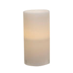 3x6 Warm Light LED White Pillar