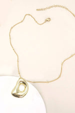 Bubble Balloon Initial Necklace - Gold