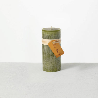 2x4 Moss Timber Pillar Candle