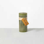 2x4 Moss Timber Pillar Candle