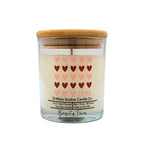 Row of Hearts Clear Candle: Endless Weekend