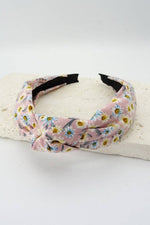 Flower Print Knotted Headband