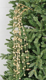 44in Gold Glitter Hanging Beads Bush