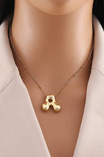 Bubble Balloon Initial Necklace - Gold