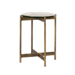 Refined Brass End Table