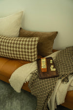 Houndstooth Brown Throw 50x60"