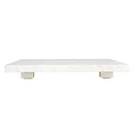 White Marble Footed Tray