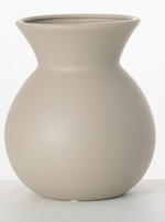Gray Hourglass Vase