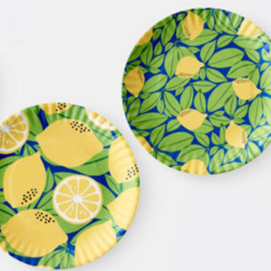 9" Melamine Lemon Paper Plate