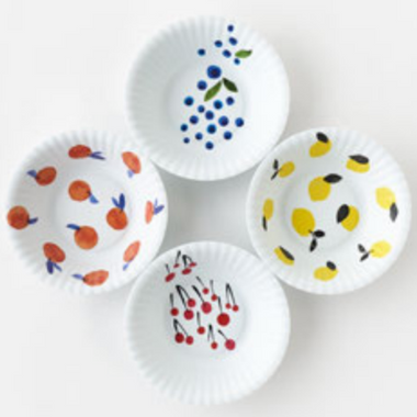 6" Melamine Fruits "Paper" Bowl