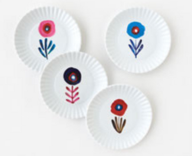 Poppy Melamine Coaster Set