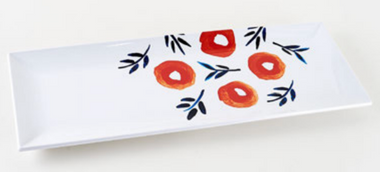 Poppy Melamine Tray