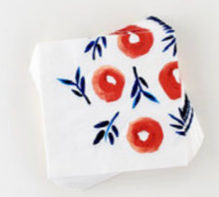 Poppy Paper Napkins