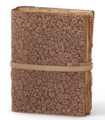 Large Floral Embossed Leather Journal