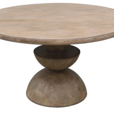 54" Antique Natural Dining Table