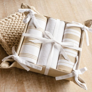 Dishtowel Basket Set