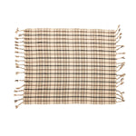 Plaid Throw with Tassels