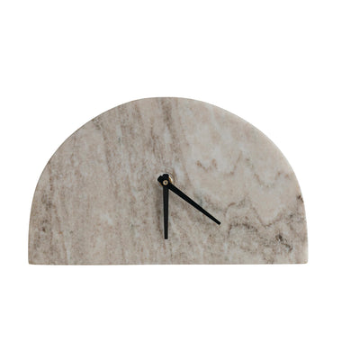 Half Circle Marble Mantle Clock