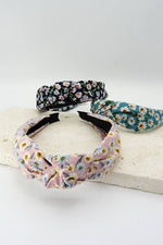 Flower Print Knotted Headband