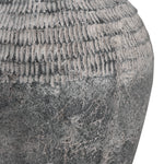 Weathered Grey Ceramic Vase: Large