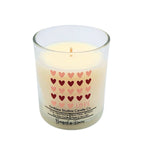 Row of Hearts Clear Candle: Endless Weekend