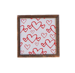 Heart Pattern Framed Art