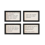 Wood Framed Wall Decor with Sayings