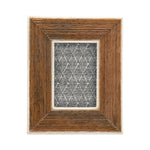 2x3 Hand-Carved Photo Frame with Bone Border