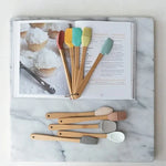 Bamboo & Silicone Spatula Set