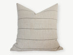 18x18 Neutral Striped Pillow Cover