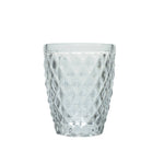 Diamond-Patterned Glass Cup