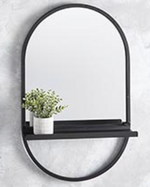 Hanging Mirror with Shelf