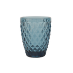 Diamond-Patterned Glass Cup